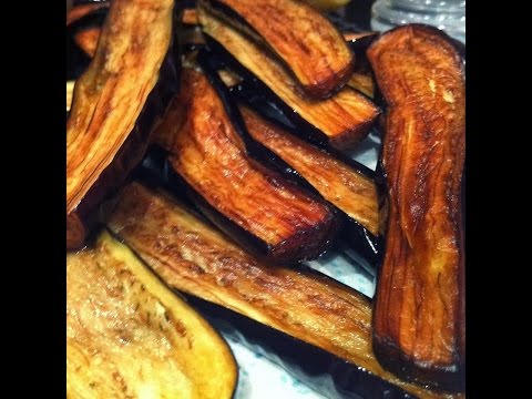 How To Fry EggPlant Without Oil - آموزش سرخ کردن بادمجان بدون نیاز به روغن