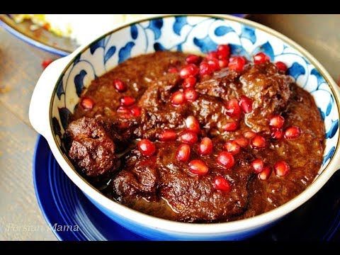 - آموزش درست کردن خورش انار
