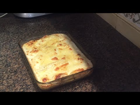 تهیه لازانیا با سس سفید و پنیر