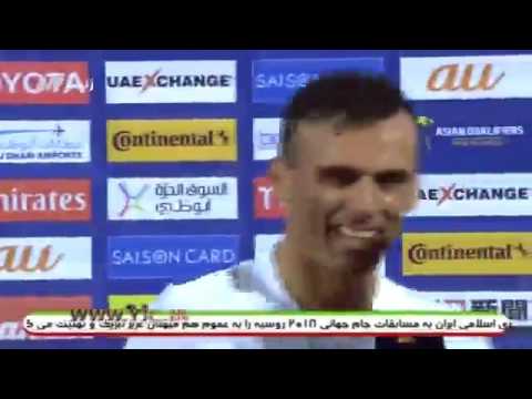شوخی سردار آزمون با سید جلال حسینی حین مصاحبه زنده تلویزیونی