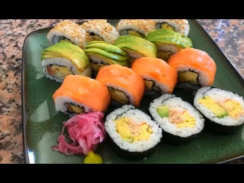 آشپزی مدرن-تهیه سوشی غذای جدیدو لذیذ