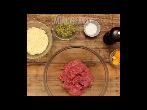 آشپزی مدرن-کوفته گوشت و پنیر سوخاری