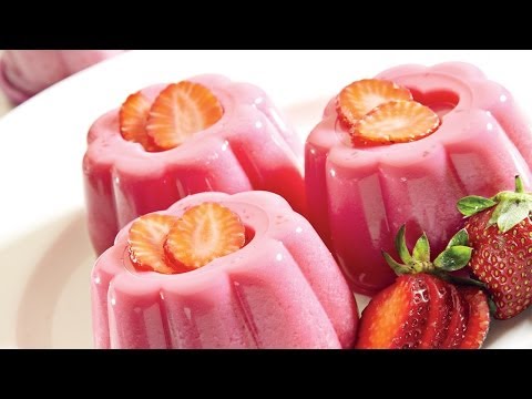دسر آسان-تهیه پودینگ  ژله در سه مرحله