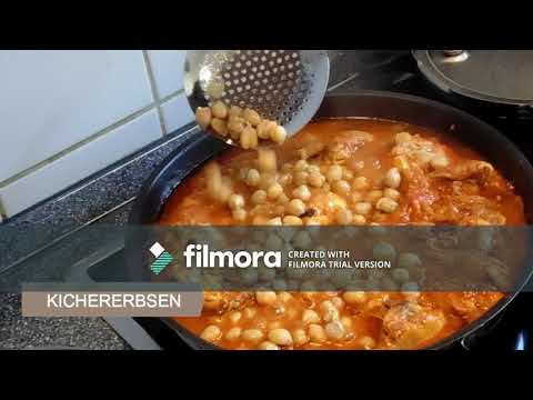 آشپزی ساده - گوشت مرغ با نخود