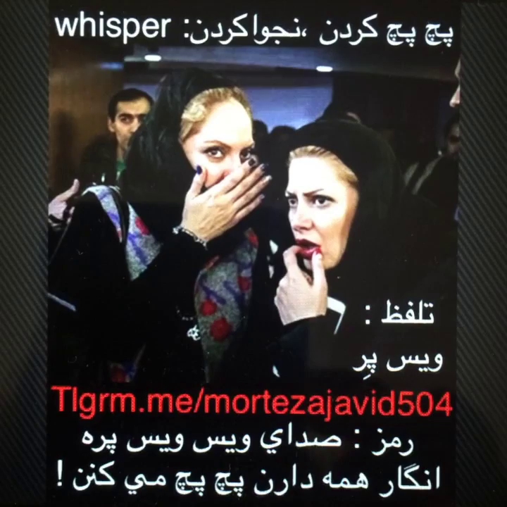 صدای ویس ویس پره انگار همه دارن پچ پچ میکنن