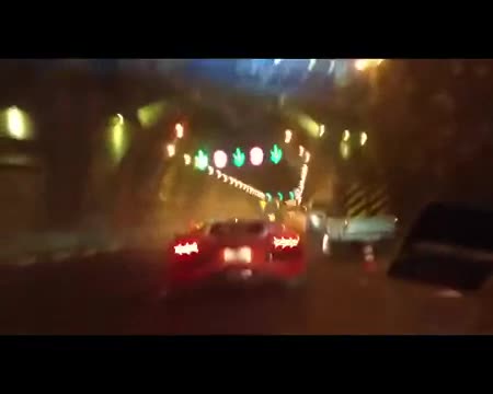 صدای وحشتناک موتور لامبورگینی در تونل رسالت