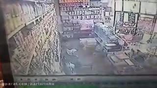 زلزله 6 ریشتری مشهد از دید دوربین مدار بسته